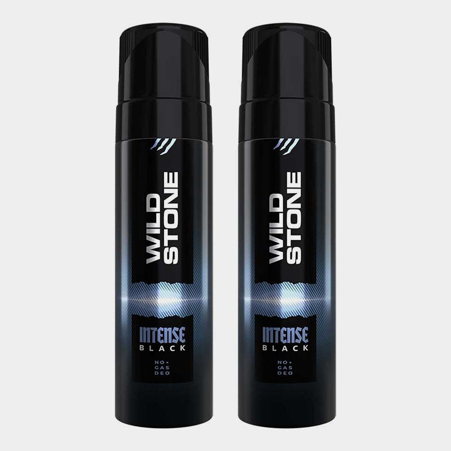 Intense Black No Gas Deodorant For Men, 120 ml X 2, large