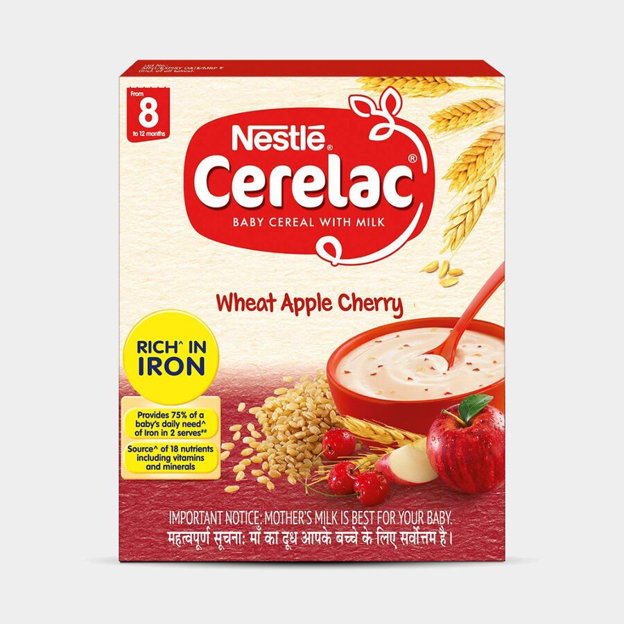 Apple Cherry Cerelac Wheat, , large