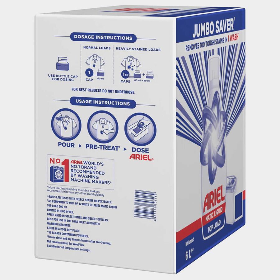 Matic Top Load Liquid Detergent, , large image number null