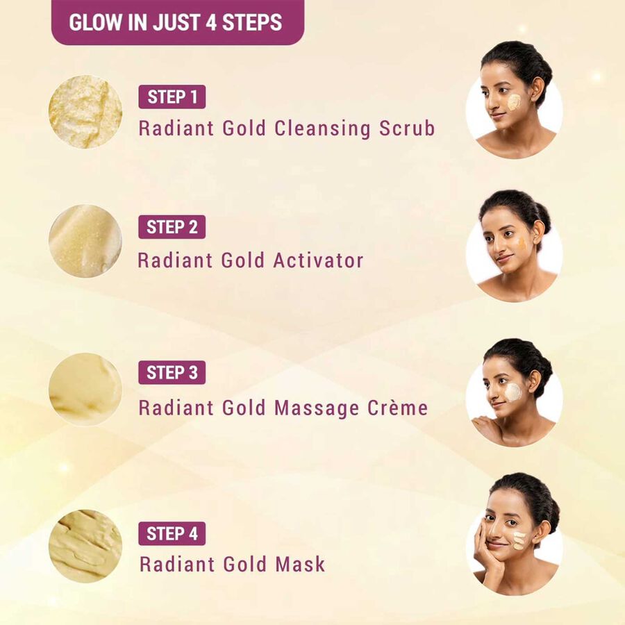 Radiant Gold Cellular Glow Salon Grade Facial Kit, , large image number null