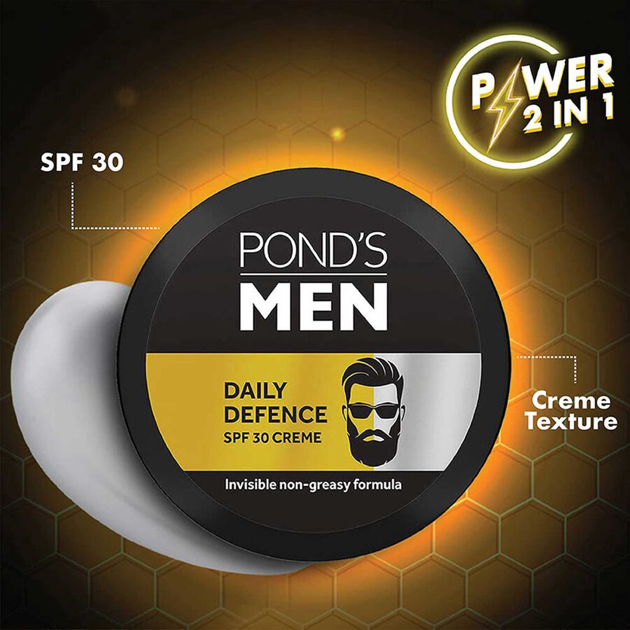 Men Daily Defence Spf 30 Face Cream, , large