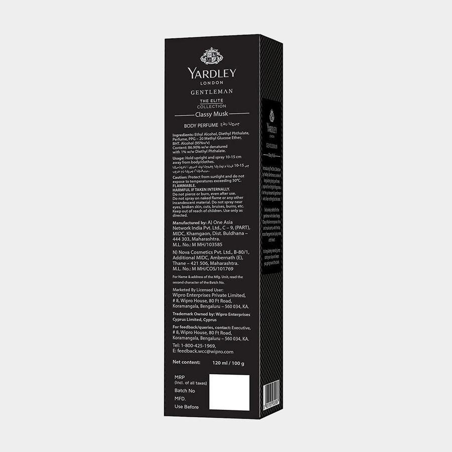 Gentleman Classy Musk Deodorant Body Spray Perfume For Men, , large image number null