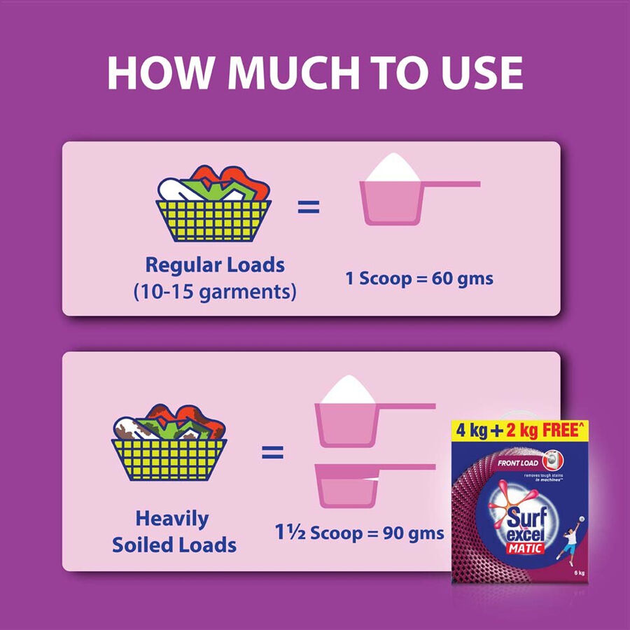 Matic Front Load Detergent Powder, , large image number null