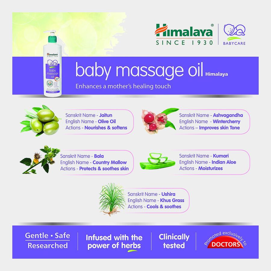Massage Baby Oil, 200 ml, large image number null