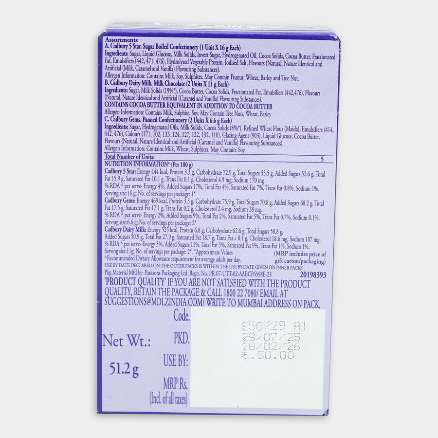 Cadbury Celebration Gift Pack, , large