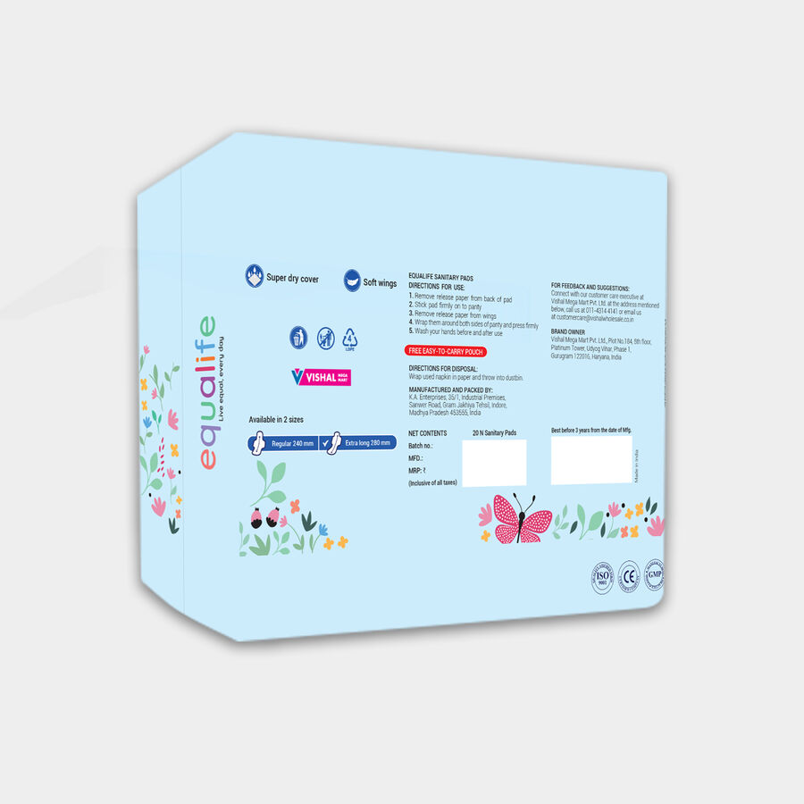 Soft Wings XL Sanitary Pad, , large image number null
