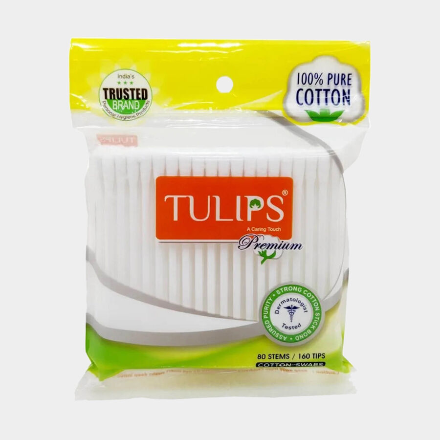 Cotton Ear Buds made with White Paper Stick Pouch, , large image number null