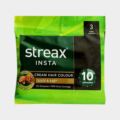 Cream Hair Colour - Dark Brown