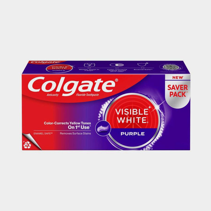 Visible White Purple Toothpaste (Saver Pack), , large image number null