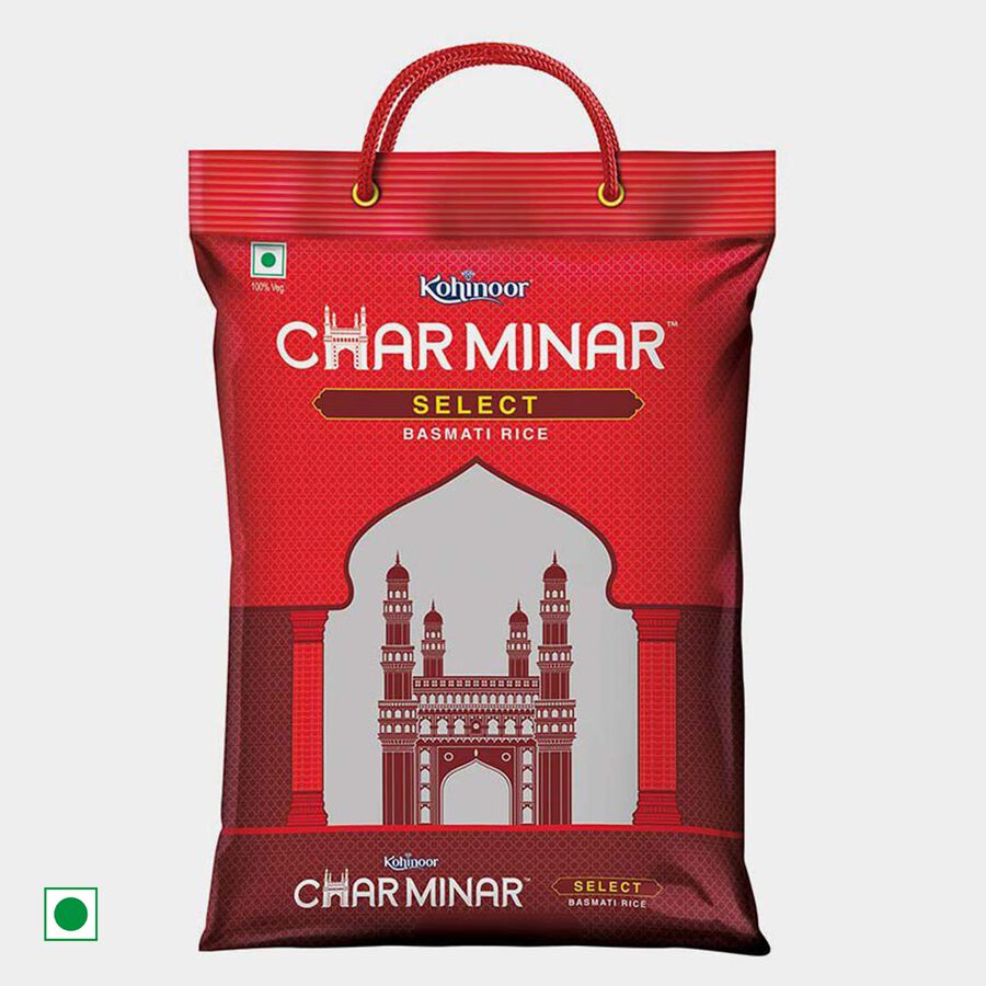 चारमीनार बासमती चावल, 5 किलो, large