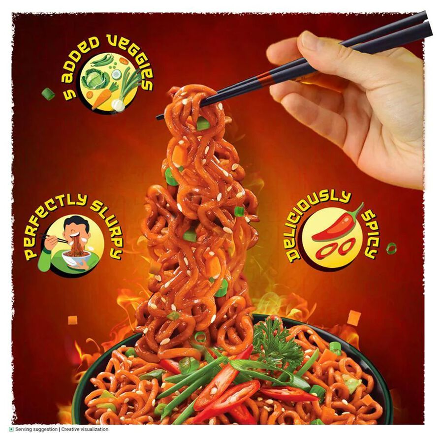YiPPee! Korean Fiery Hot Style Noodles, , large
