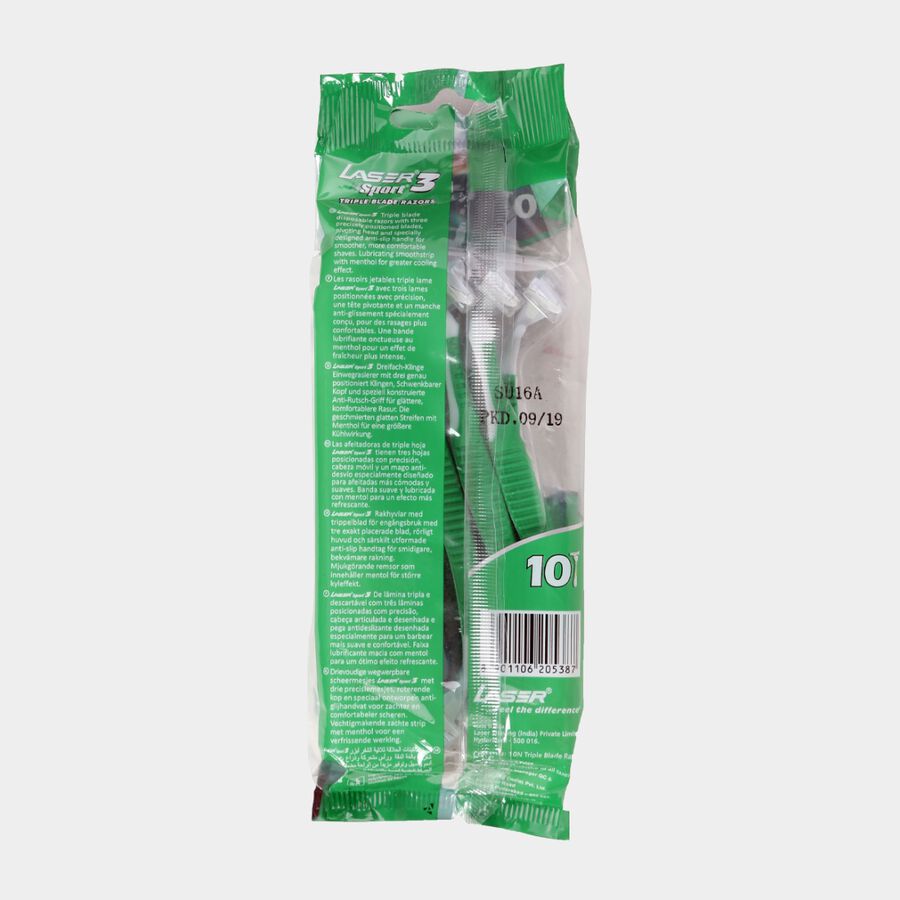 Sport - Menthol Shaving Razor, 10 Pcs., large image number null