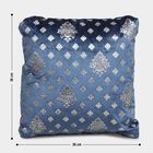 Blue Foil Printed Cushion, , small