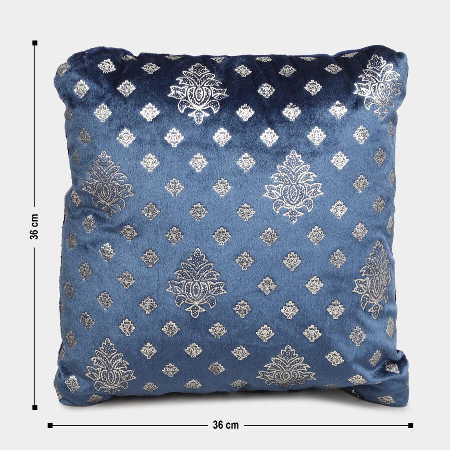 Blue Foil Printed Cushion, , large