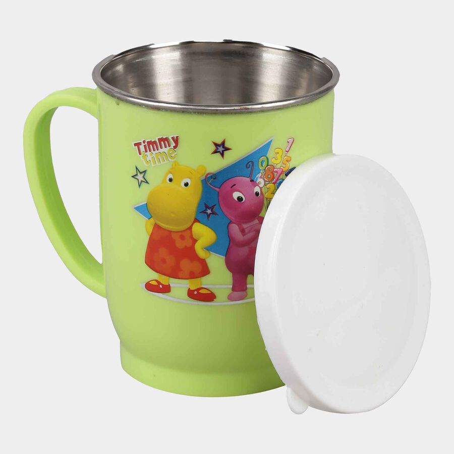 Plastic And Stainless Steel Mug, 225 ml, Microwave Safe, , large image number null