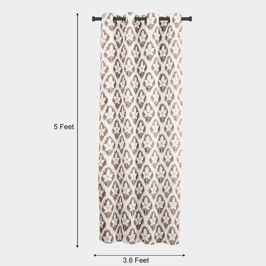 5 ft. Brown Polyester Curtain, , large image number null