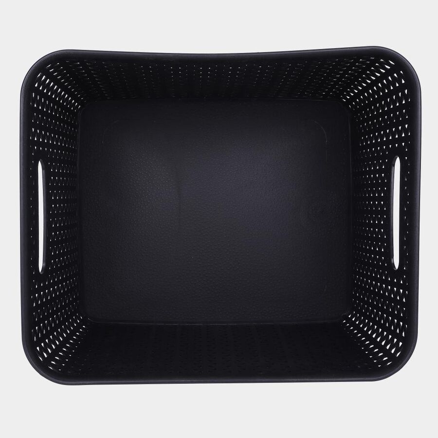 Black Large Plastic Basket, , large image number null