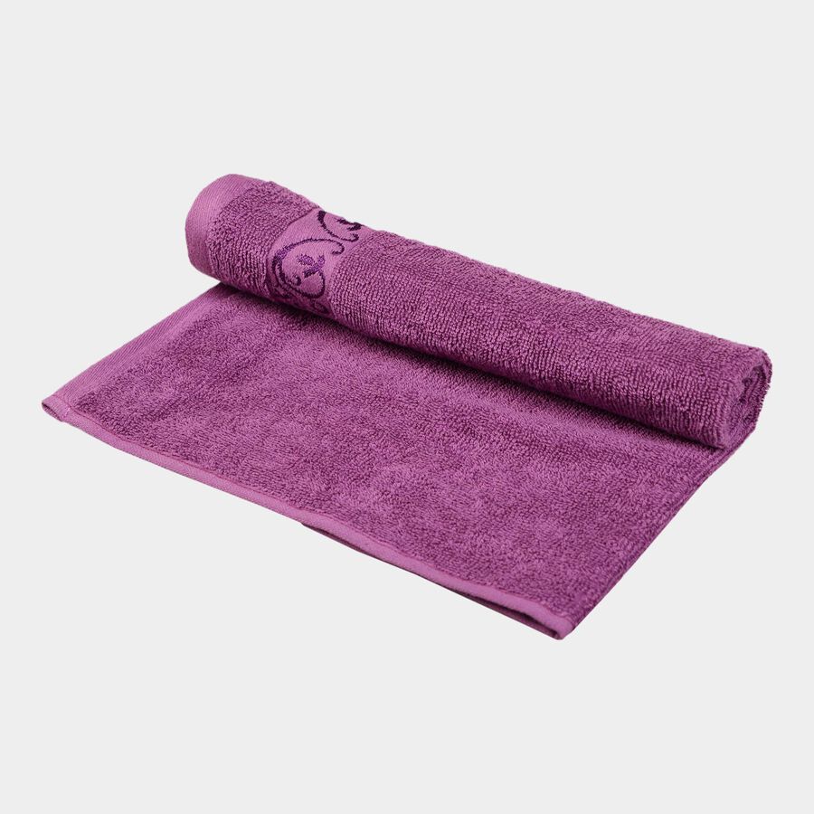110 GSM Purple Cotton Hand Towel, , large image number null