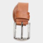 Men's Tan Polyurethane Formal Belt, , small image number null