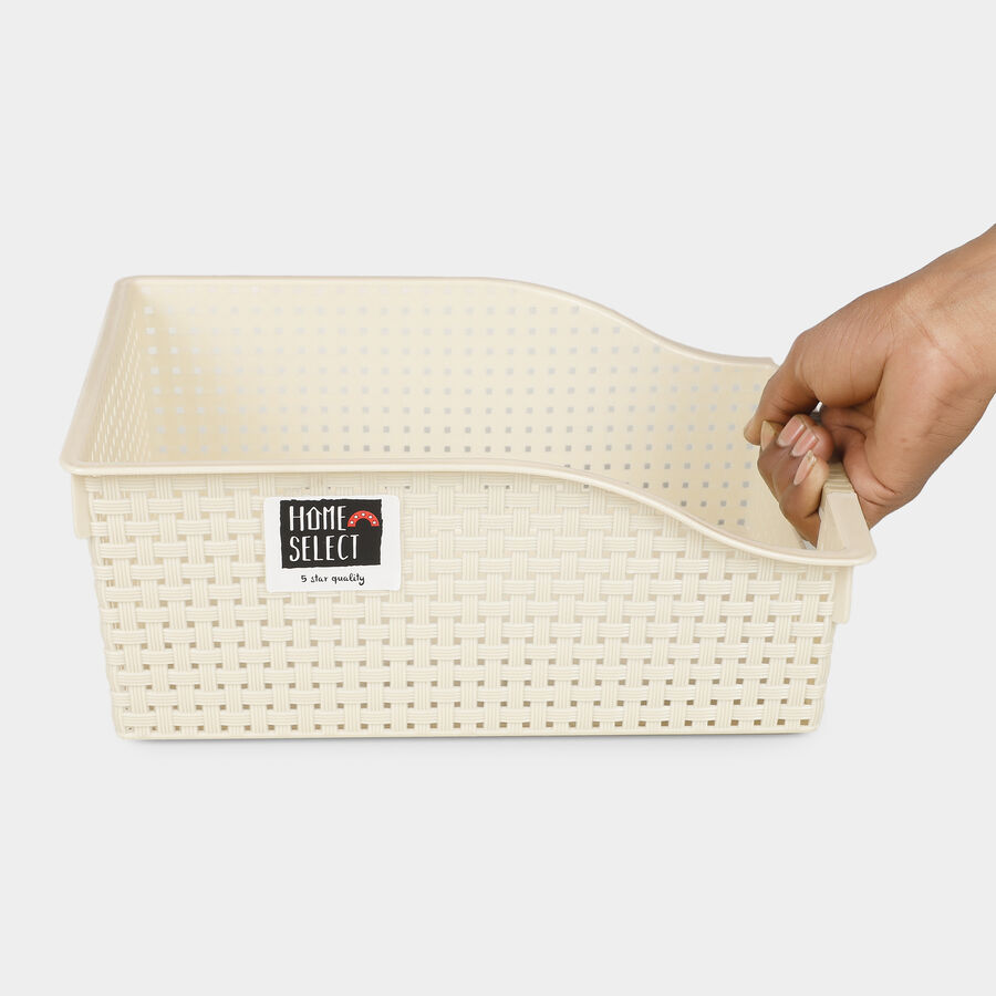 Beige Mint Plastic Basket, , large image number null