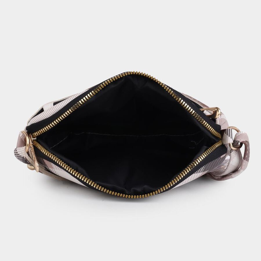 Women's Multicolor Polyurethane Sling Bag, , large image number null
