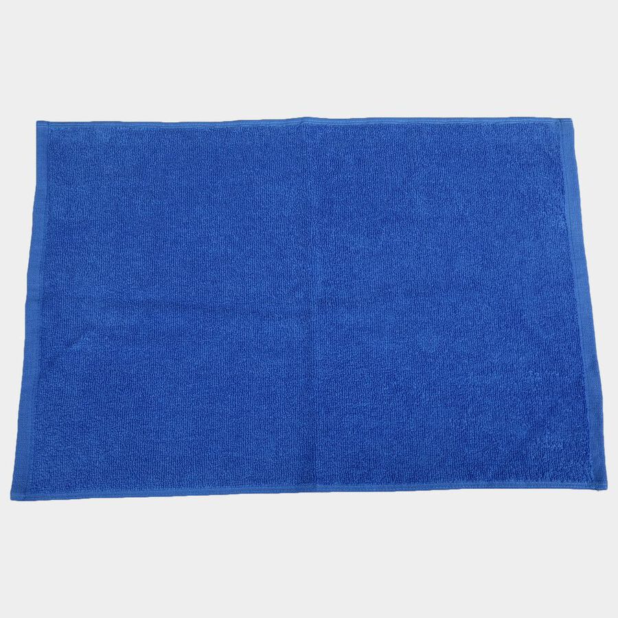 330 GSM Blue Cotton Hand Towel, , large