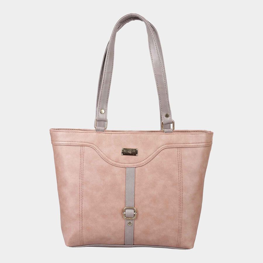 Women's Grey Polyurethane Tote Bag, , large image number null