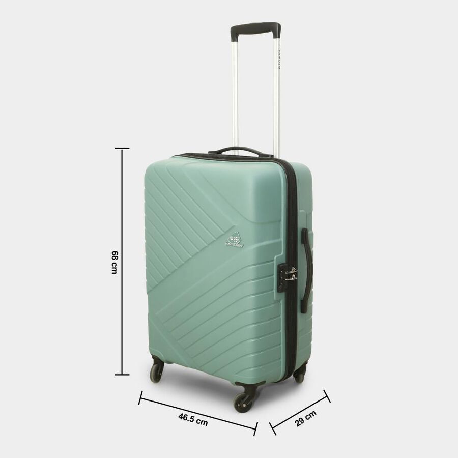 4-Wheel Light Green Polypropylene Hard Case Trolley, Small + Medium + Large, , large image number null