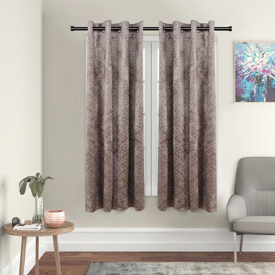 5ft. Grey Window Curtain, , large image number null