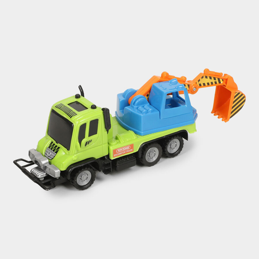 Kid's Plastic Toy|Excavator Truck & Cement Mixer, , large