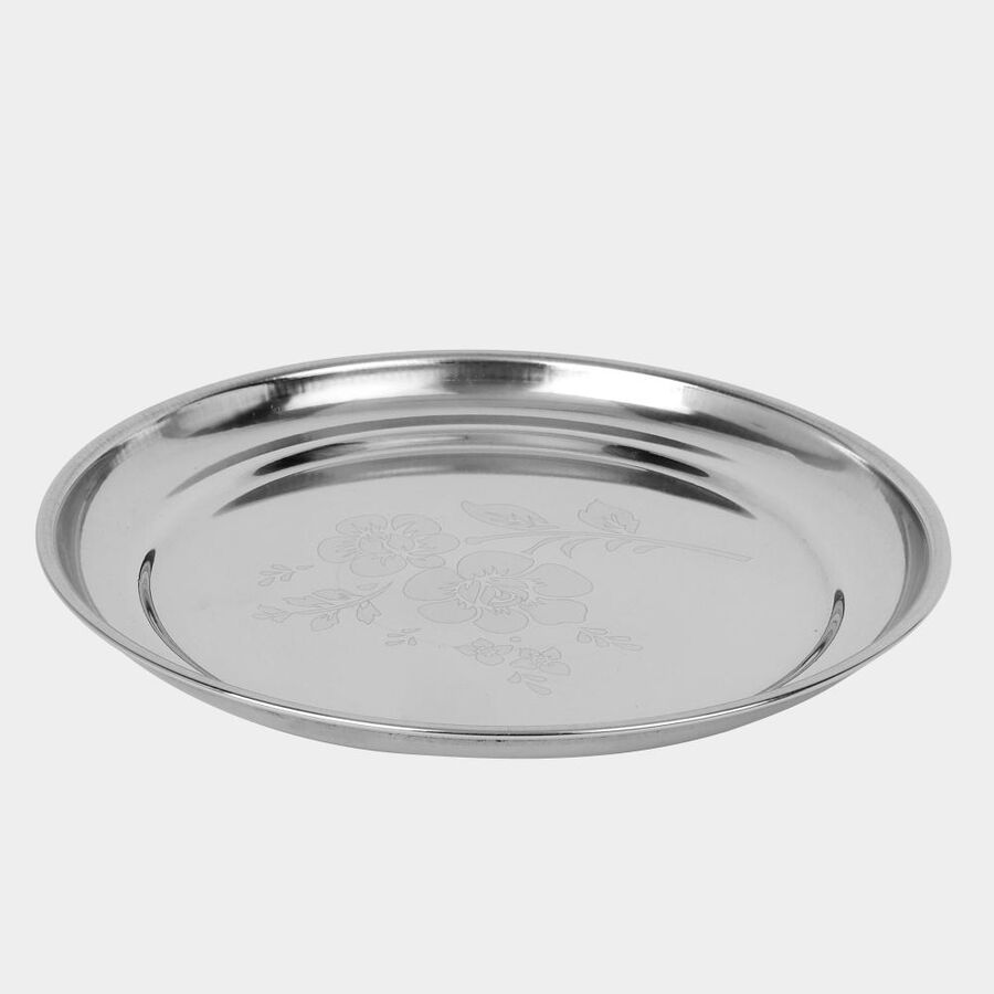 Stainless Steel Plate, 18.5 cm Dia., , large image number null