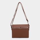 Women Brown Polyurethane Handbag, , small image number null