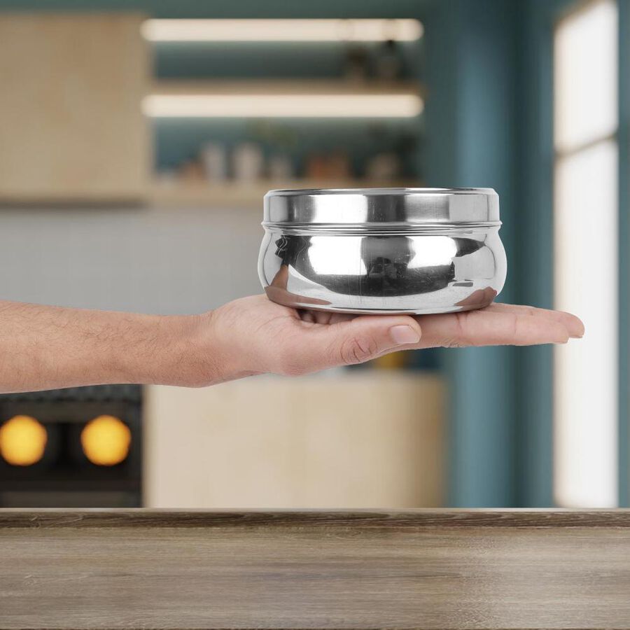 430 ml Stainless Steel Poori Dabba, , large image number null