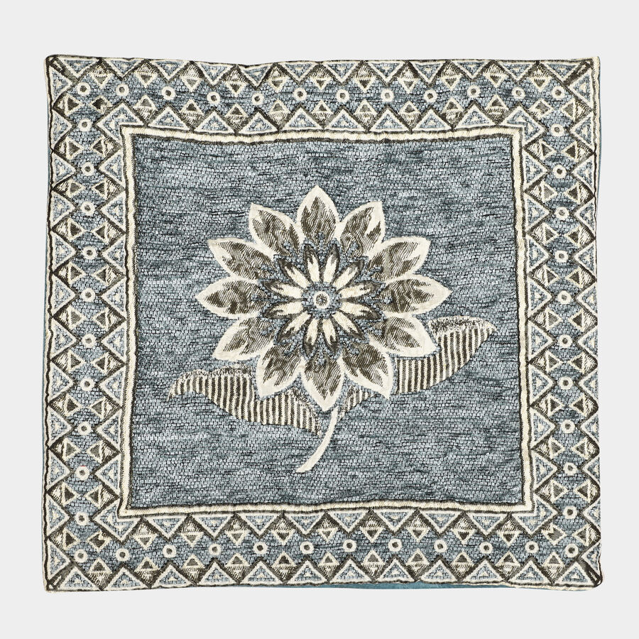 Aqua Polyester Cushion Cover, , large image number null