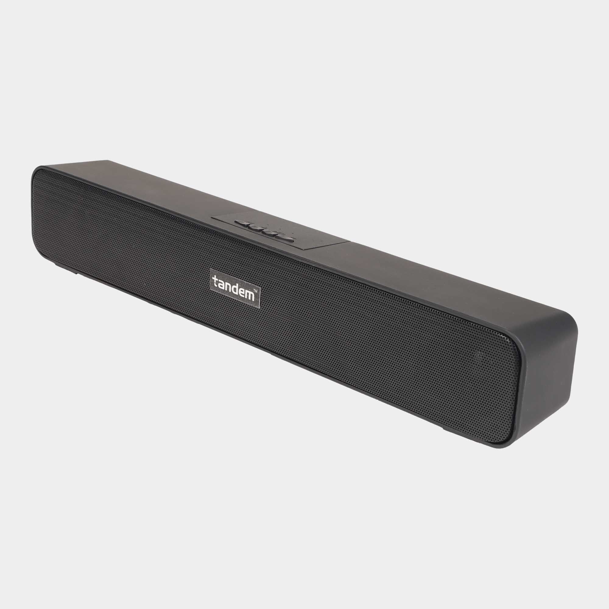 Tandem Plastic Speaker Black 400 mm X 90 mm X 123 mm 2000 mAH