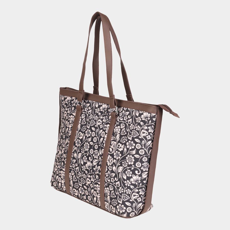 Women's Polyurethane Tote Bag, Printed, Large Size, , large image number null