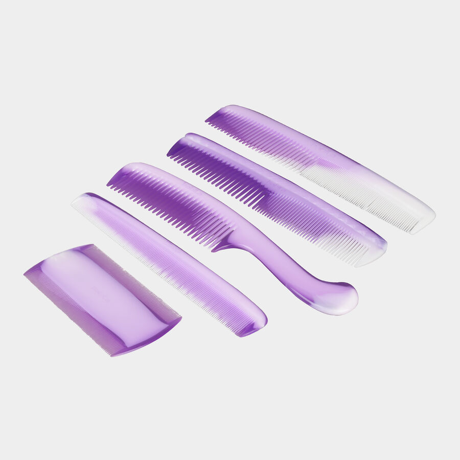 Plastic Hair Comb, Set of 5, , large image number null
