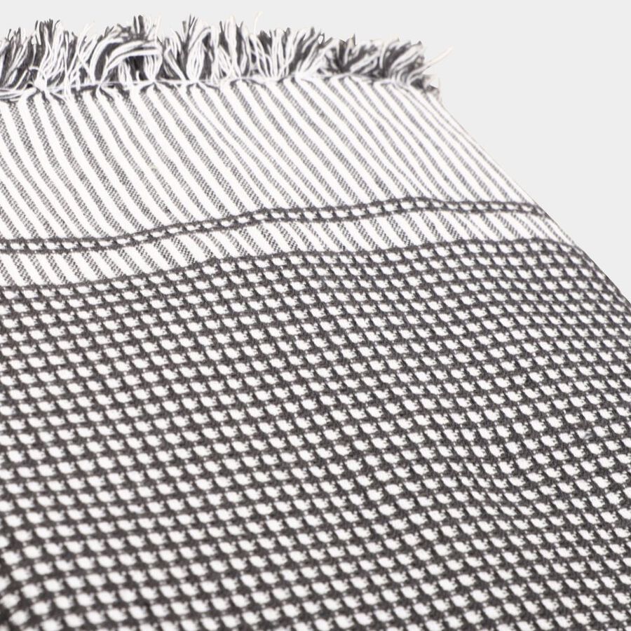 220 GSM Grey Cotton Blend Bath Towel, , large