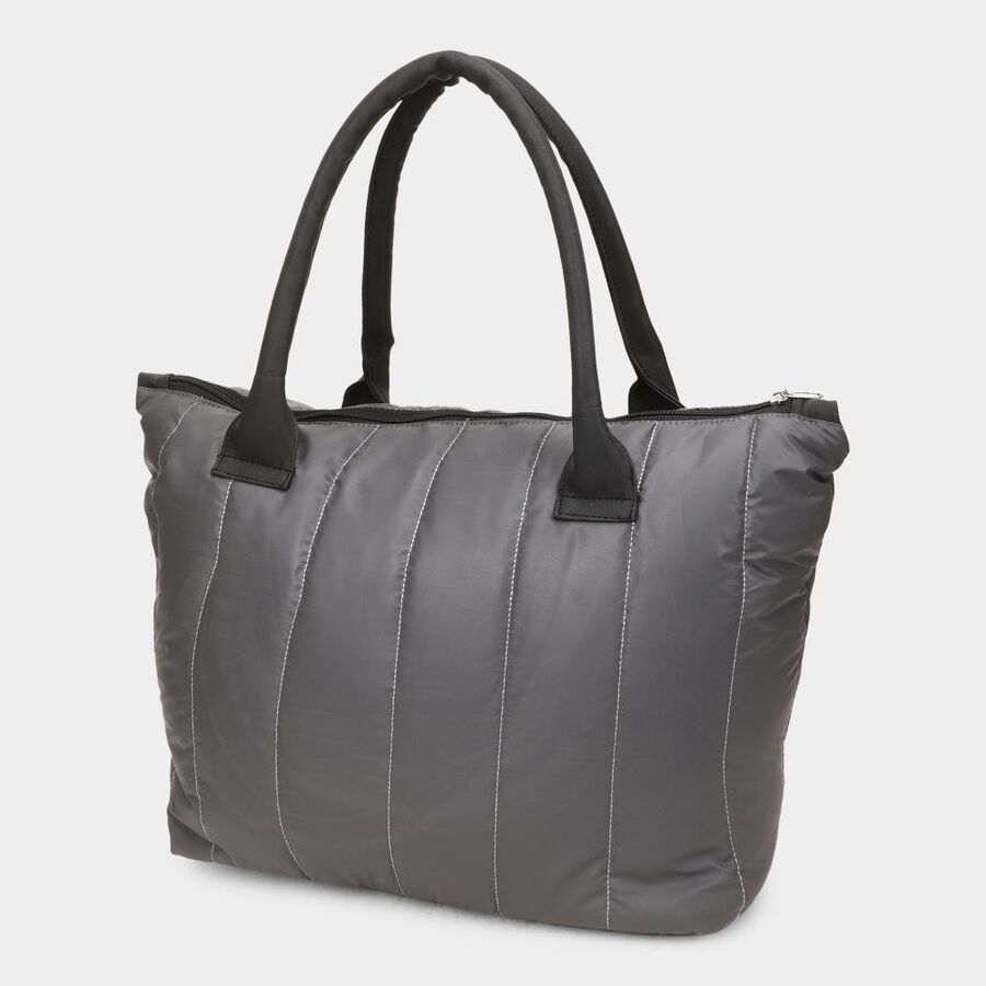 Women's Grey Fabric-Polyester Tote Bag, , large image number null