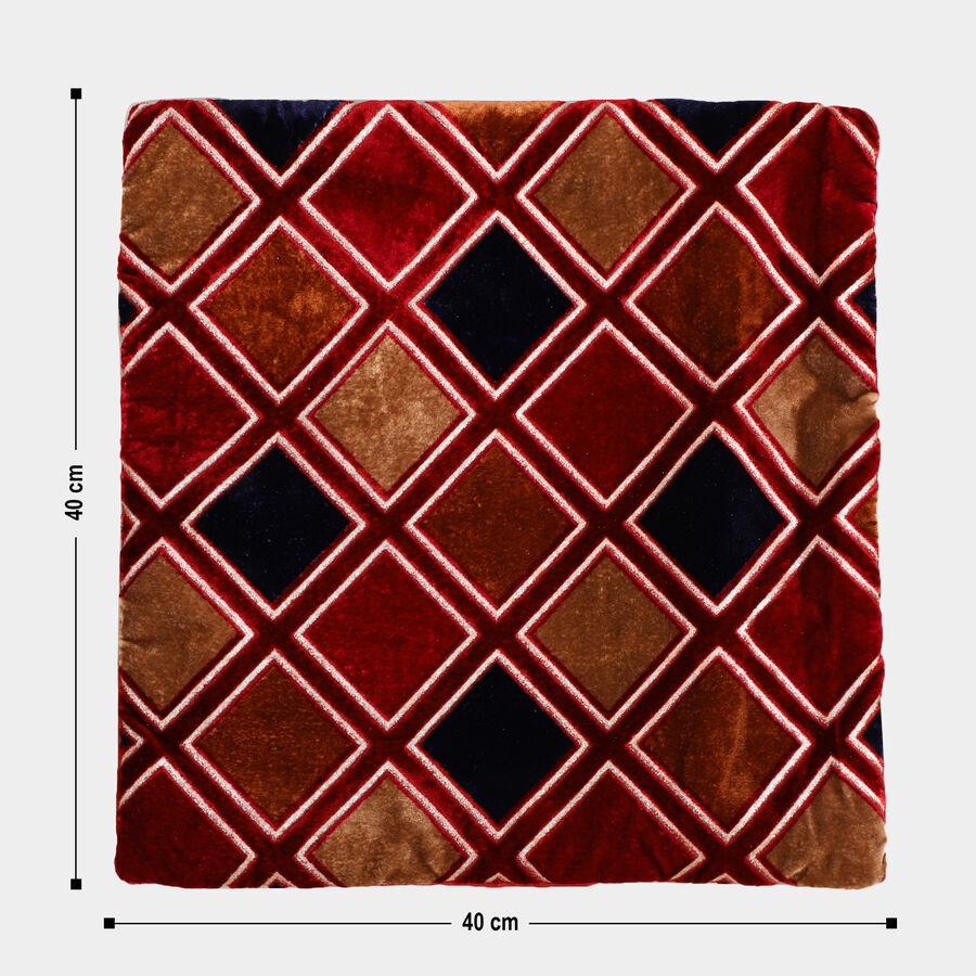 Brown Polyester Cushion Cover, , large image number null
