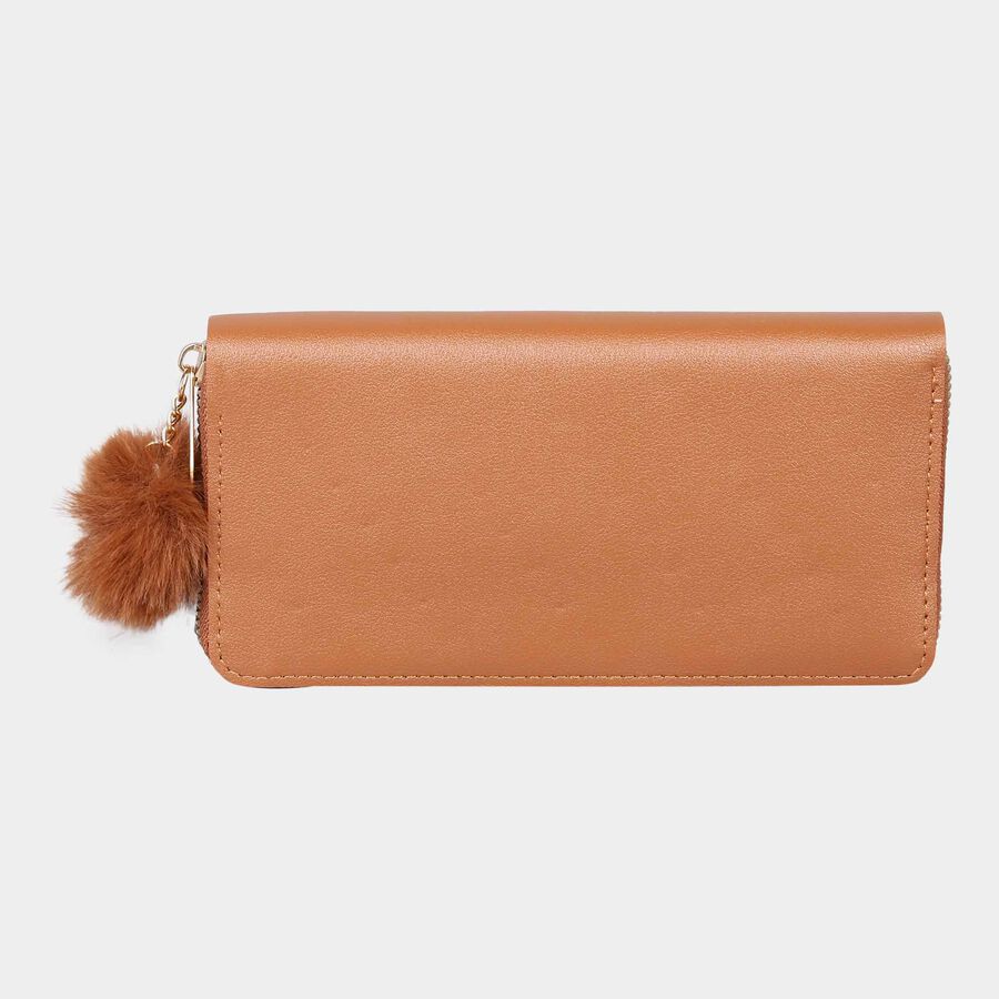 Women's Polyurethane Zipper Hand Pouch, , large image number null