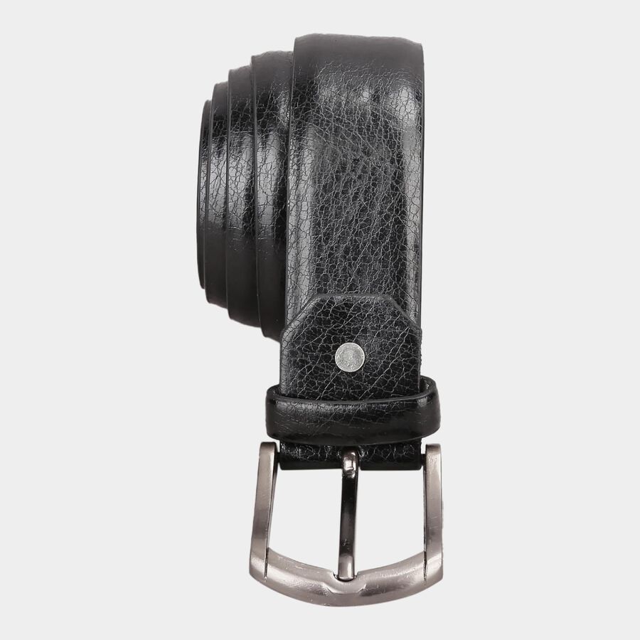 Men's Black Polyurethane Casual Belt, , large image number null