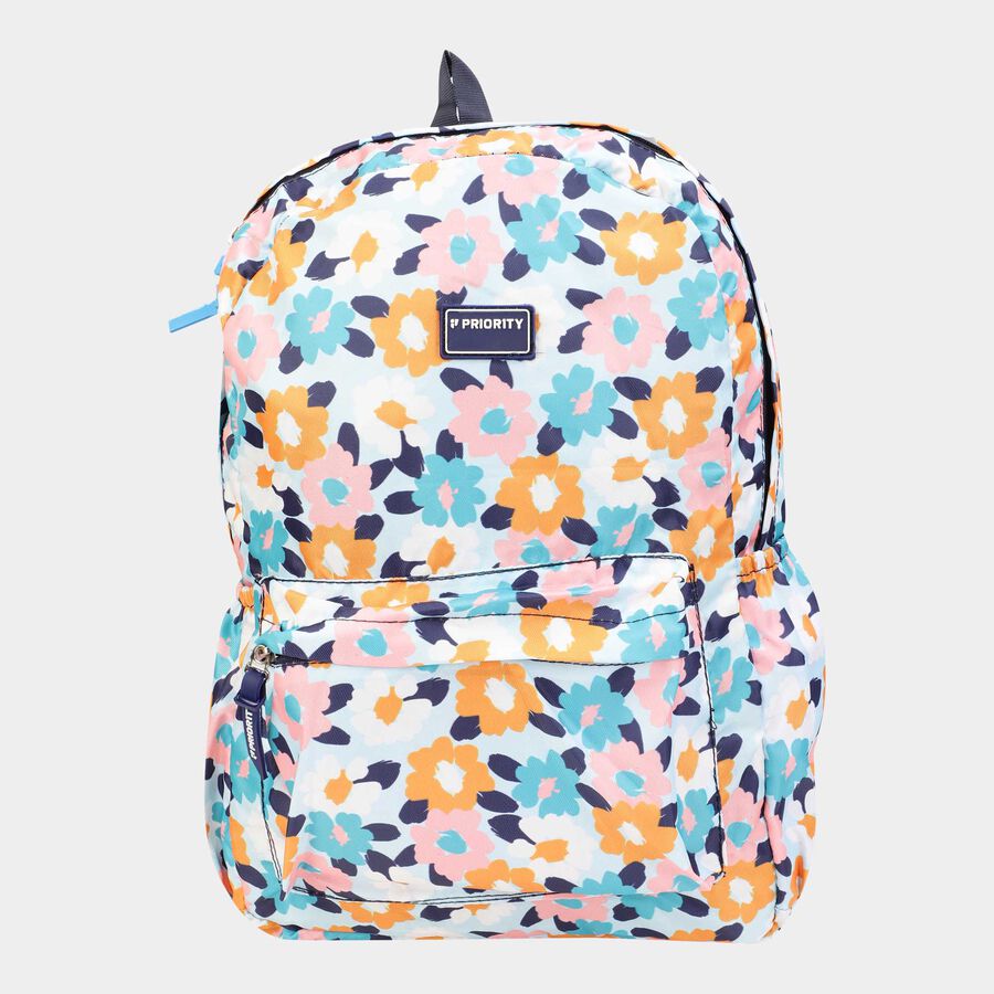 Women's Printed Fabric Backpack, , large image number null