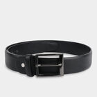 Men's Black Polyurethane Casual Belt, 34 in. Waist, , small image number null