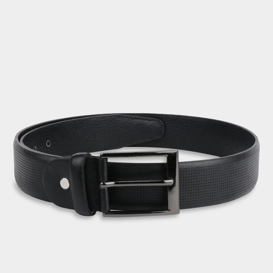 Men Casual Black Belt (32 in.), , large image number null