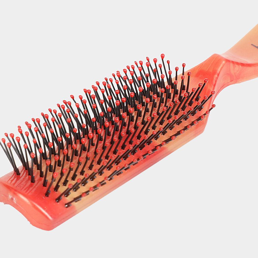 Plastic Hair Brush, Brown, , large image number null