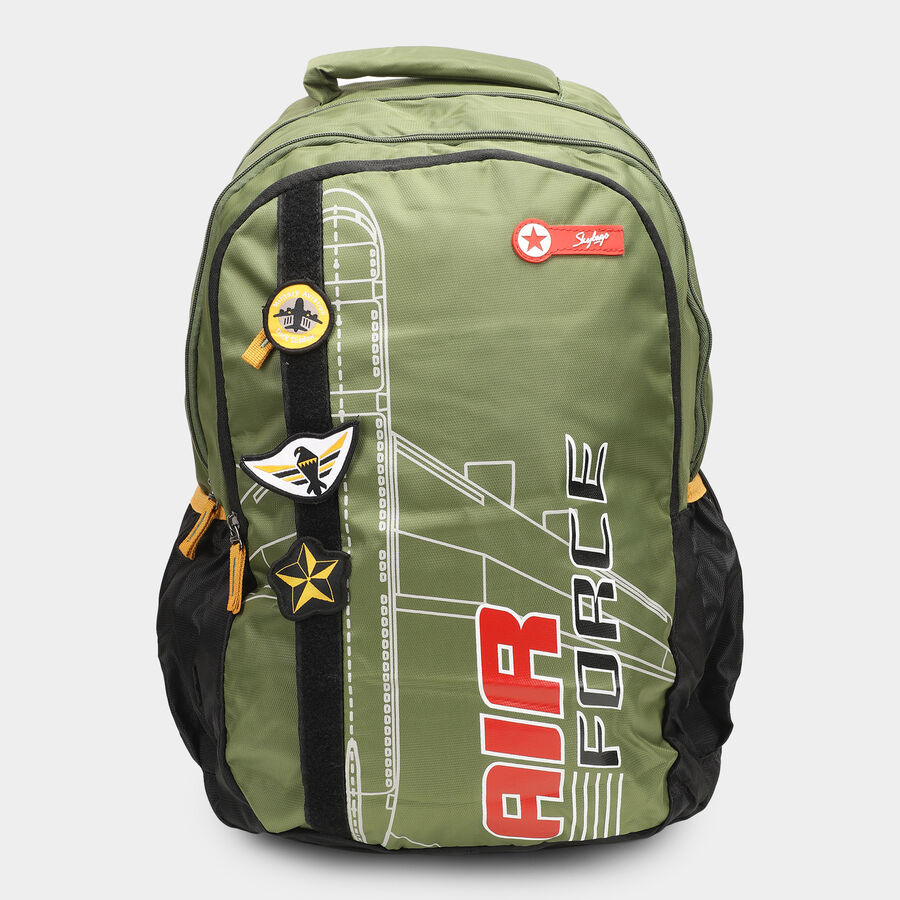 Black Fabric Backpack, , large