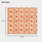 Brown Microfiber Double Bedsheet with Pillow Cover, , small
