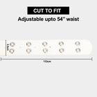 Women's White Polyurethane Belt, , small image number null