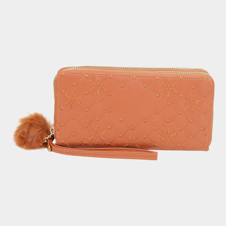 Women's Polyurethane Zipper Clutch Bag, , large image number null